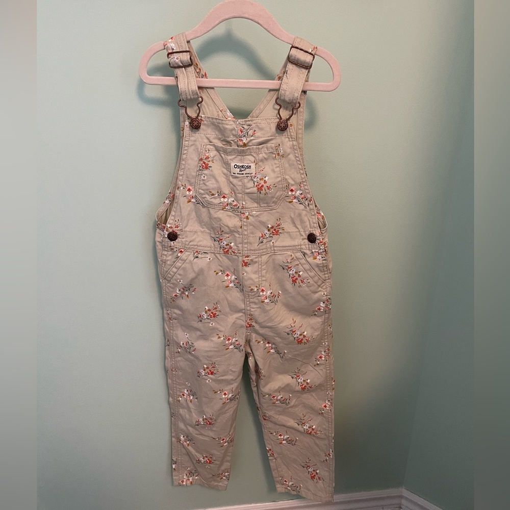 Oshkosh B’gosh Floral Overalls